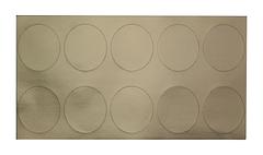 Inspection hole covers, aluminum-coated, self-adhesive